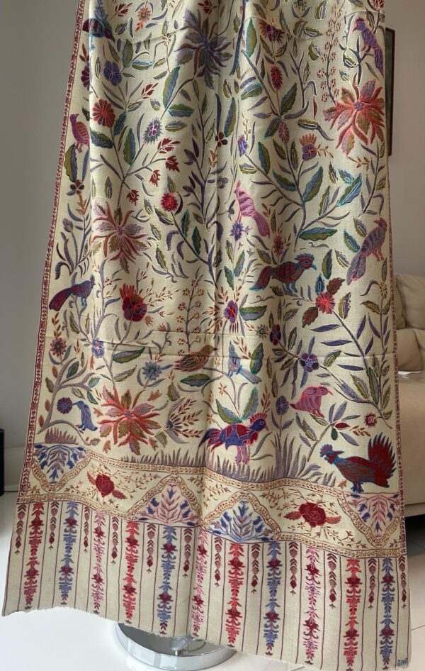 EMBROIDERED KASHMIRI PASHMINA SHAWL