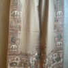 SKIN COLOR MUGHAL PRINTED PASHMINA KASHMIRI SHAWL