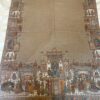 SKIN COLOR MUGHAL PRINTED PASHMINA KASHMIRI SHAWL