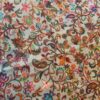 BEIGE COLOR MAHROON FLOWER KANI