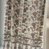 OFF WHITE COLOR EMBROIDERED PASHMINA KASHMIRI SHAWL